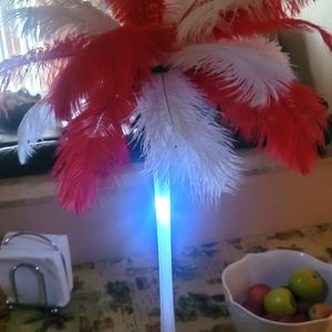 Eiffel Tower vase 24" white glass